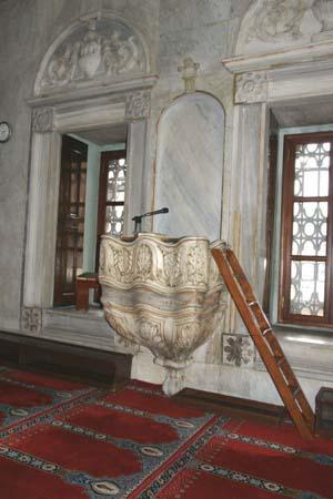 The pulpit of Nusretiye Mosque